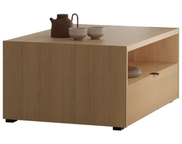 Table basse 100 cm 1 tiroir et 1 niche Judy
