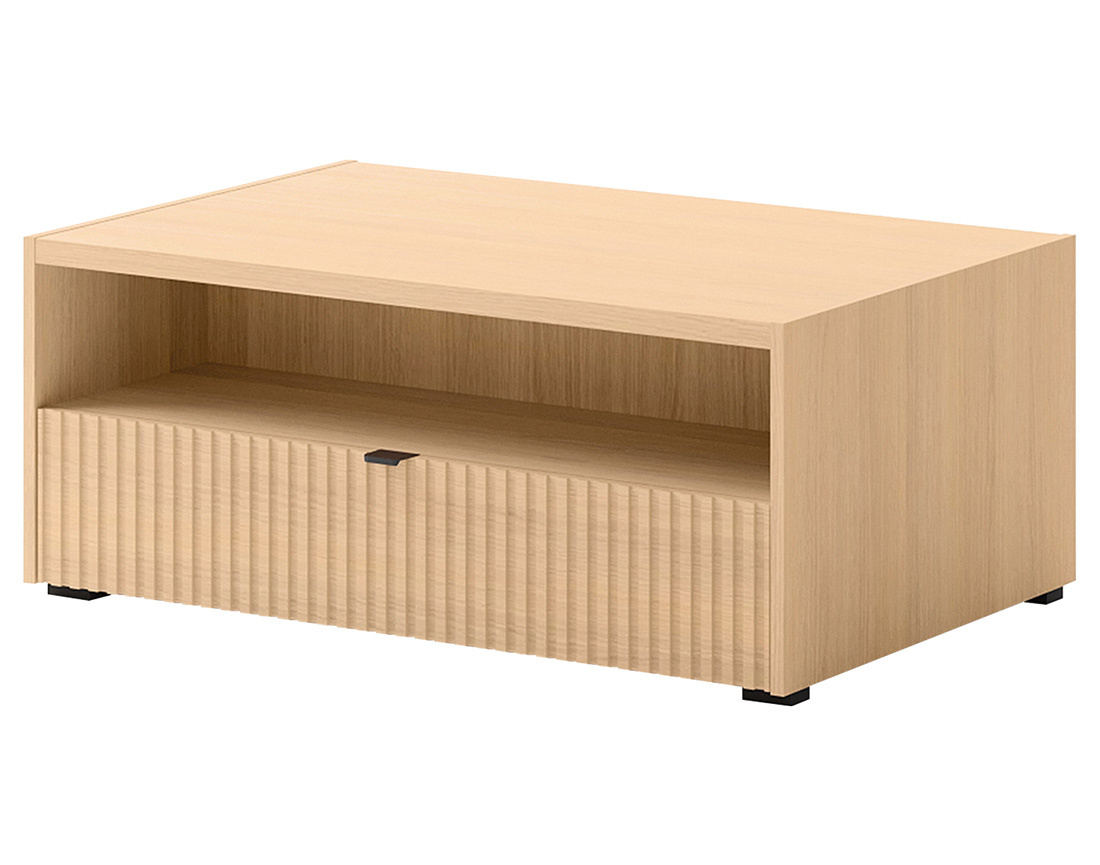 Table basse 100 cm 1 tiroir et 1 niche Judy