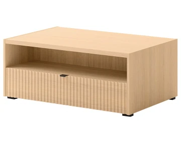 Table basse 100 cm 1 tiroir et 1 niche Judy