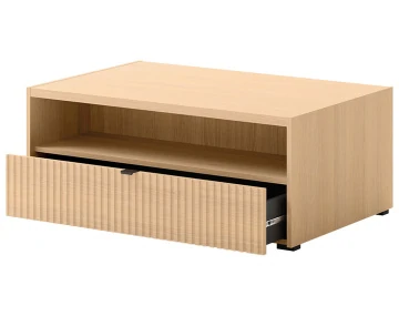 Table basse 100 cm 1 tiroir et 1 niche Judy