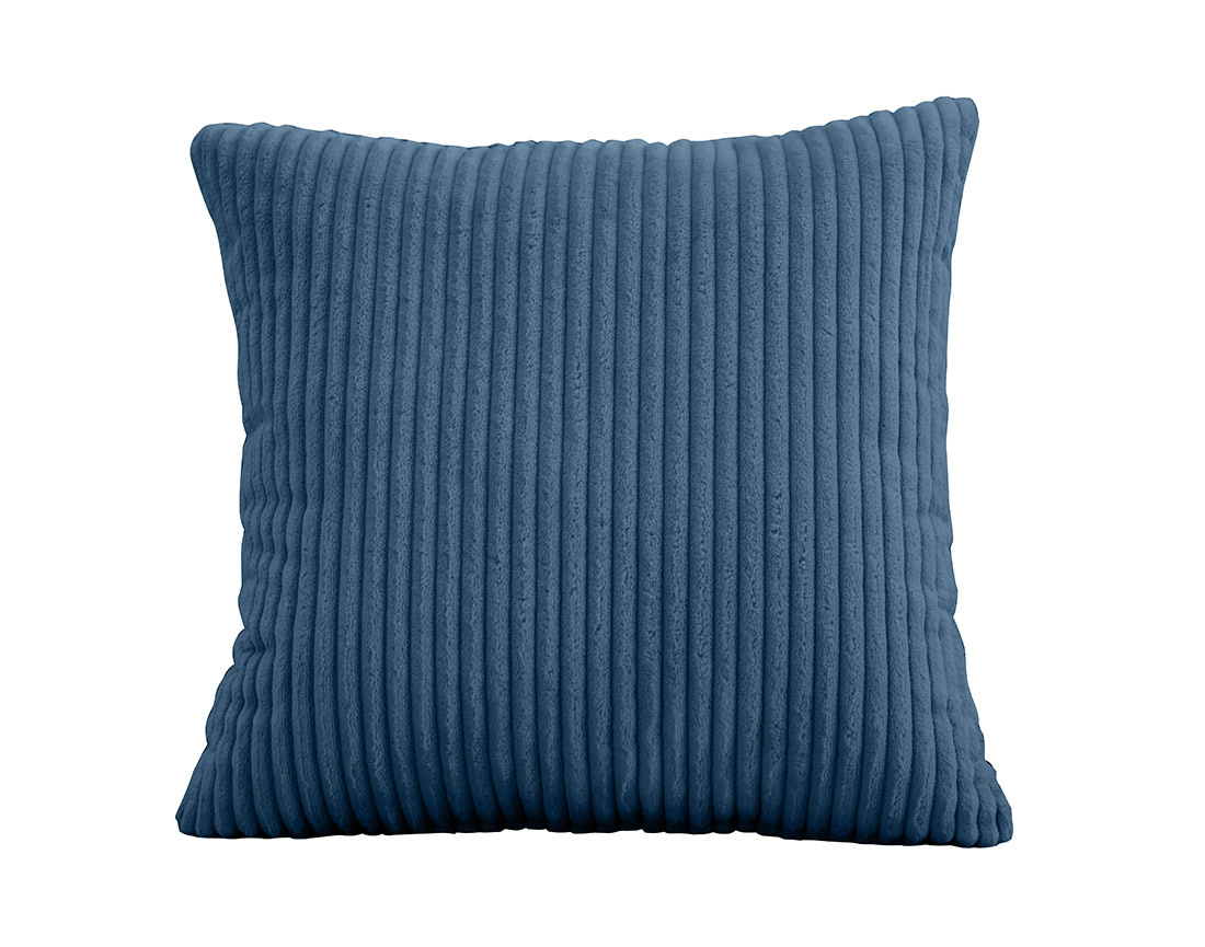 Canapé droit 3 places convertible en velours côtelé Cyrus