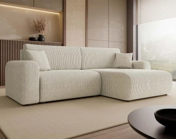 Canapé d'angle réversible 4 places convertible Naomi - Best Mobilier
