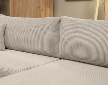 Canapé d'angle réversible 4 places convertible Naomi - Best Mobilier