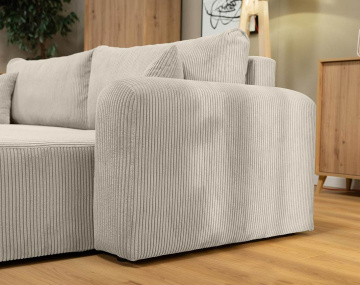 Canapé d'angle réversible 4 places convertible Naomi - Best Mobilier