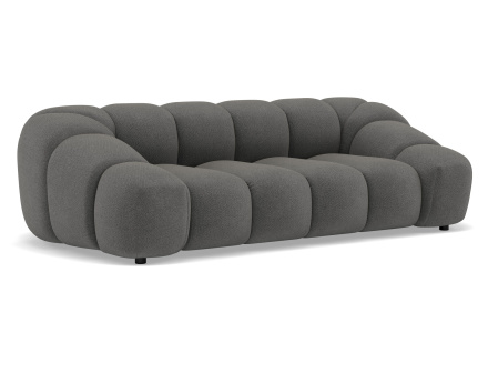 Canapé 3 places en velours texturé Ava