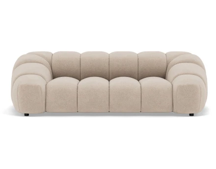 Canapé 3 places en velours texturé Ava