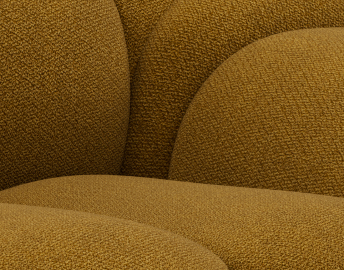 Canapé 3 places en velours texturé Ava