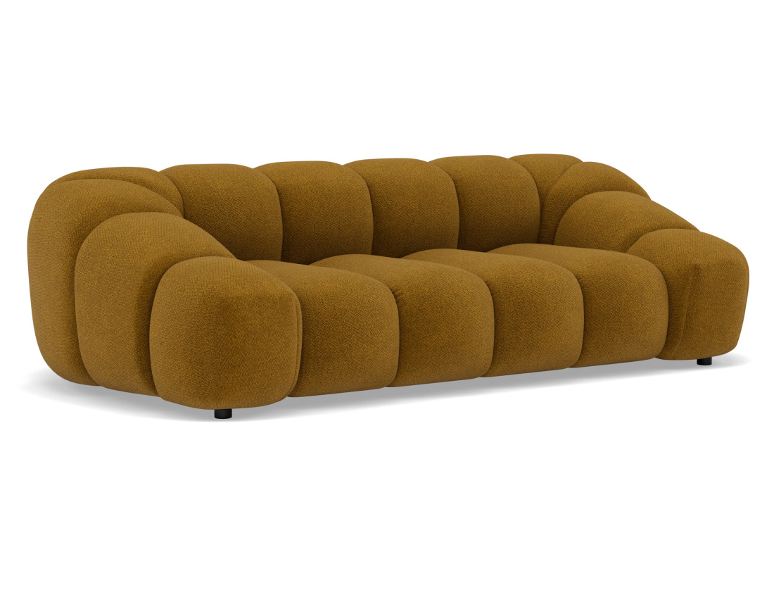 Canapé 3 places en velours texturé Ava