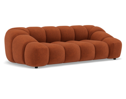 Canapé 3 places en velours texturé Ava