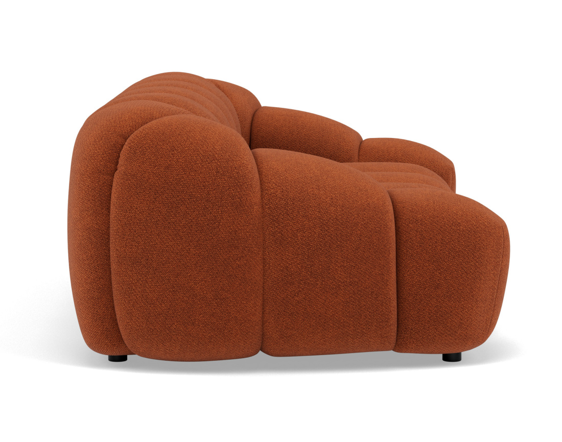 Canapé 3 places en velours texturé Ava