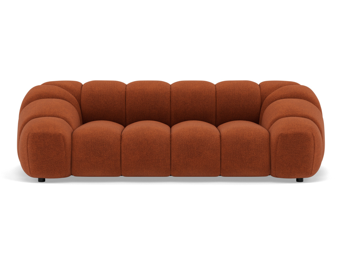 Canapé 3 places en velours texturé Ava