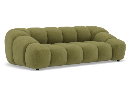 Canapé 3 places en velours texturé Ava