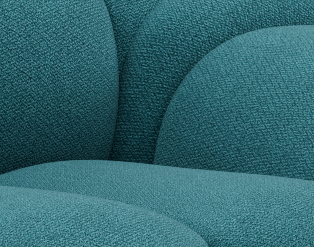 Canapé 3 places en velours texturé Ava