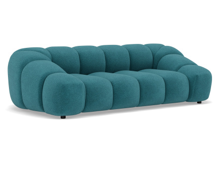 Canapé 3 places en velours texturé Ava