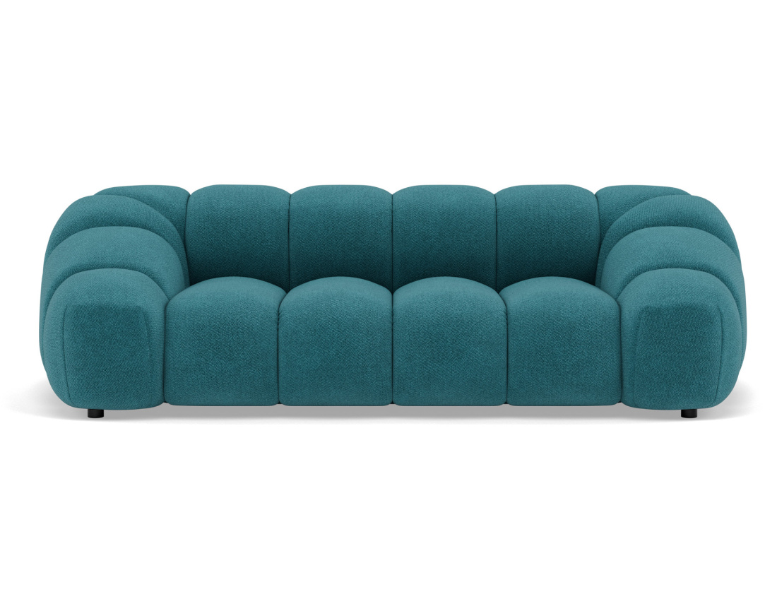 Canapé 3 places en velours texturé Ava