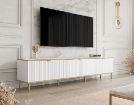 Meuble tv 202 cm 3 portes Hope