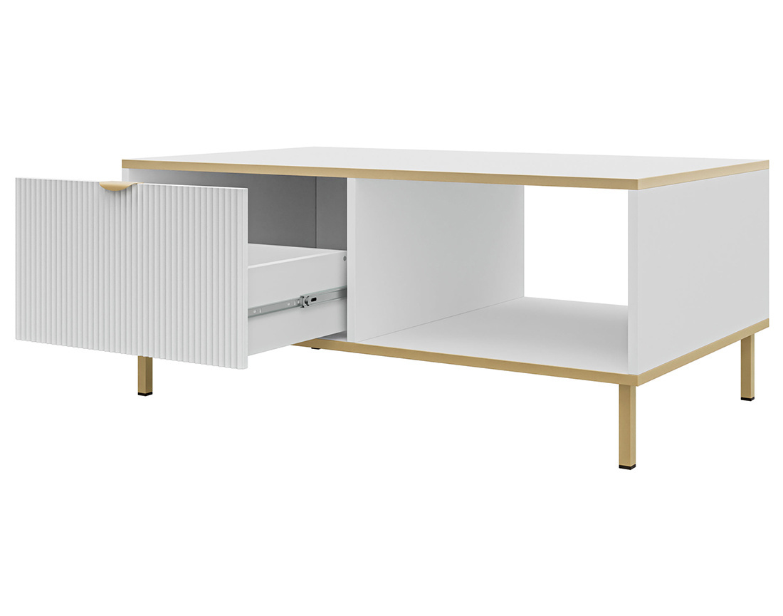 Table basse 100 cm 1 tiroir et 1 niche Hope