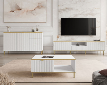 Table basse 100 cm 1 tiroir et 1 niche Hope