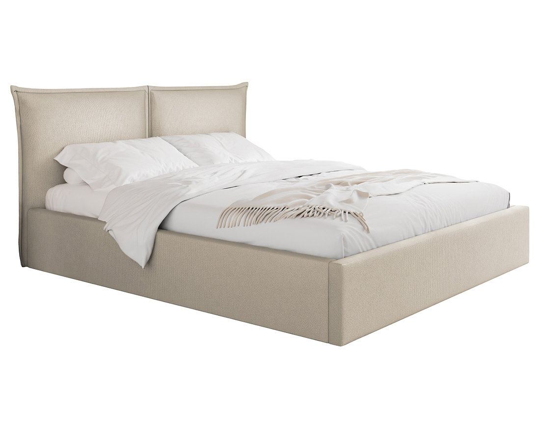 Lit coffre 140x200 cm en velours sommier inclus John