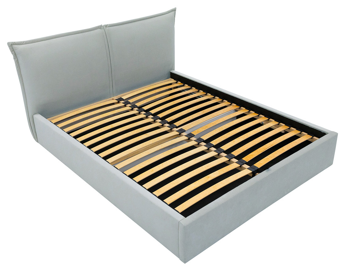 Lit coffre 140x200 cm en velours sommier inclus John