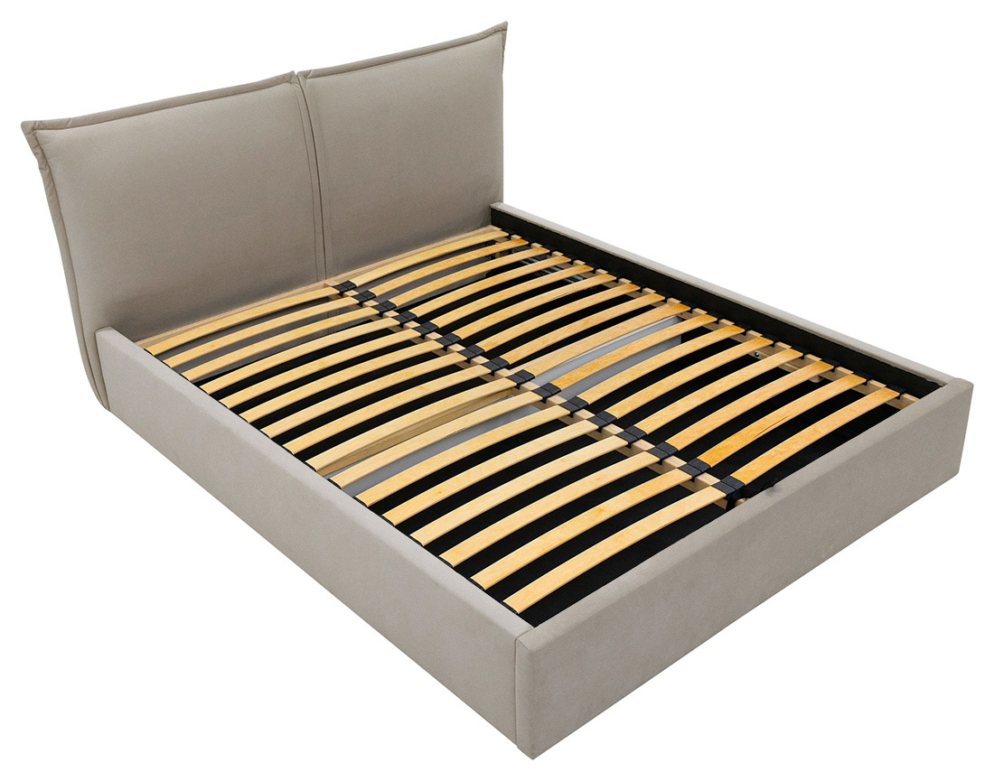 Lit coffre 160x200 cm en velours sommier inclus John