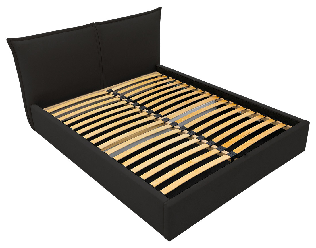 Lit coffre 180x200 cm en velours sommier inclus John