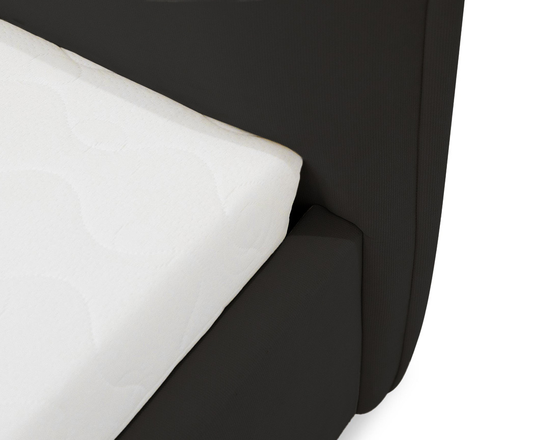 Lit coffre 180x200 cm en velours sommier inclus John