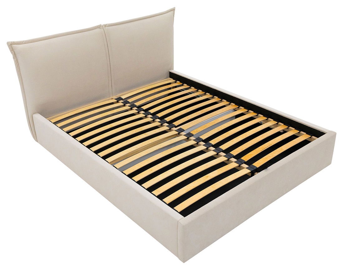 Lit coffre 180x200 cm en velours sommier inclus John