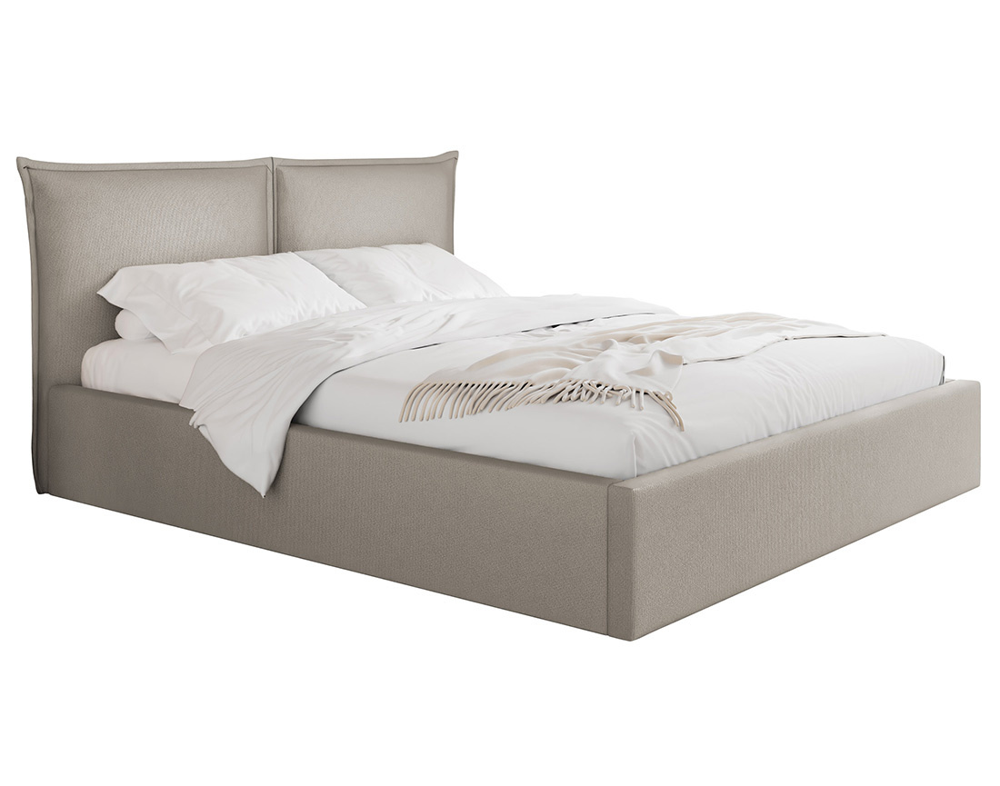 Lit coffre 180x200 cm en velours sommier inclus John