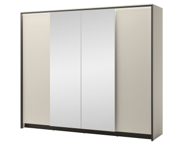 Armoire 4 portes led et...