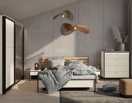 Lit coffre 160x200 cm sommier et port USB inclus Kimi