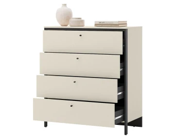 Commode 4 tiroirs led inclus Kimi