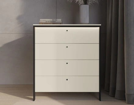 Commode 4 tiroirs led inclus Kimi