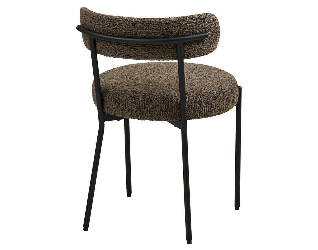 Lot de deux chaises en tissu bouclette Ivanec