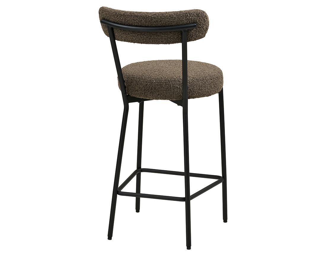 Tabouret de bar en tissu bouclette Ivanec