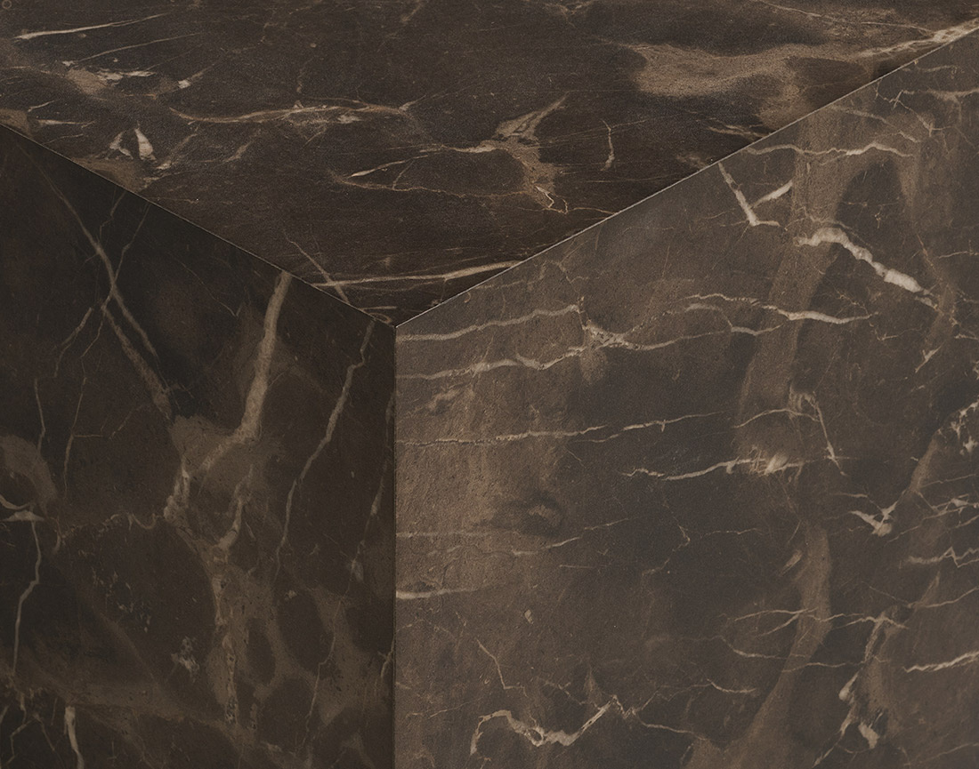 Table basse effet marbre 80 cm Pula