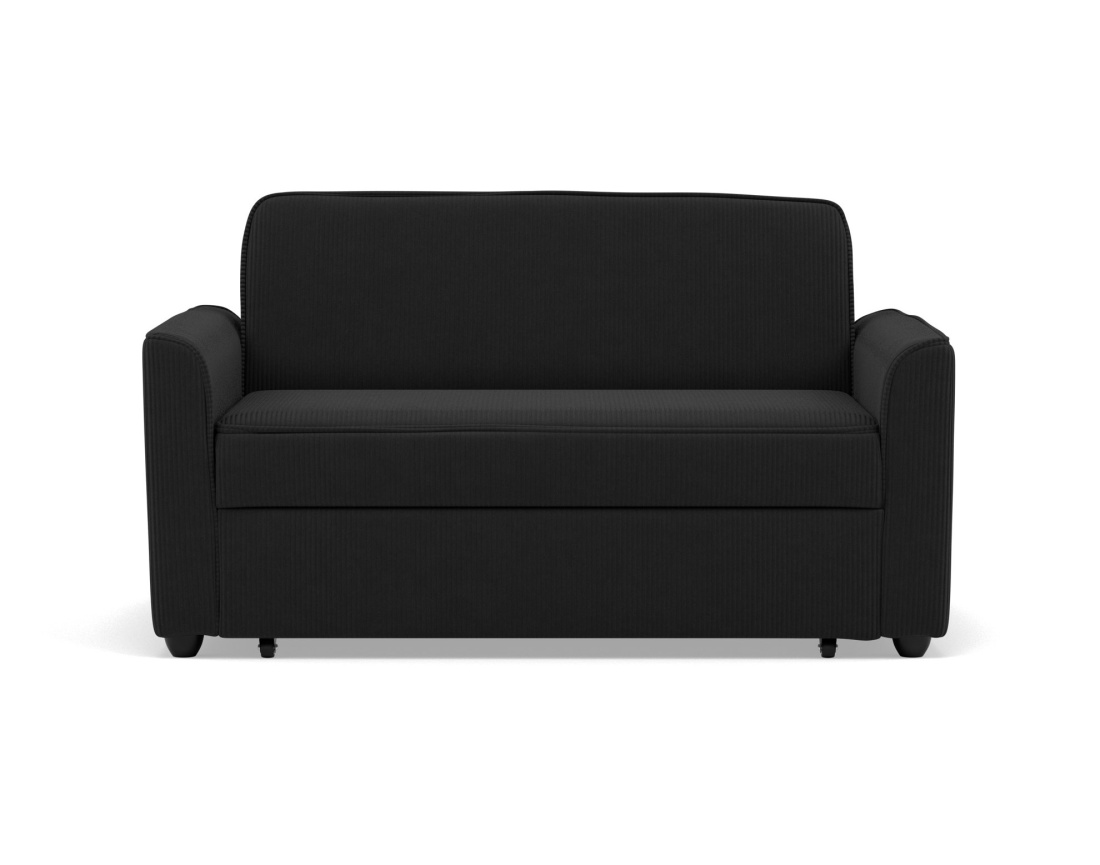 Canapé droit 2 places convertible en velours côtelé Ernest Canapé droit 2 places convertible en velours côtelé Ernest