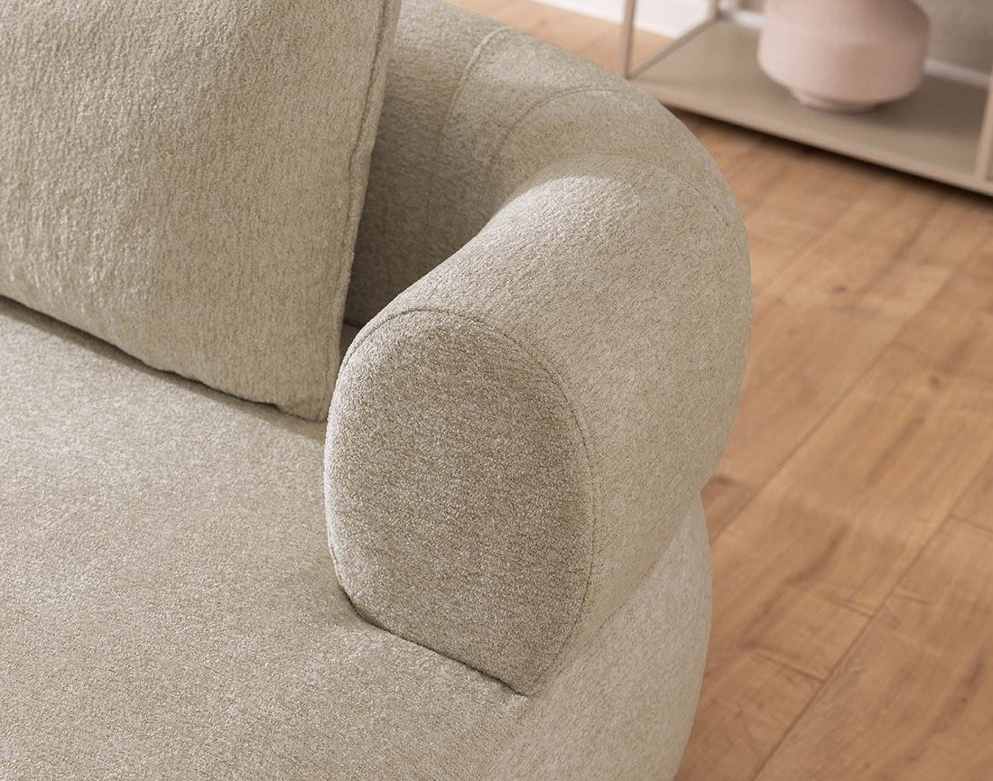 Angela - canapé d'angle droit 4 places en velours texturé