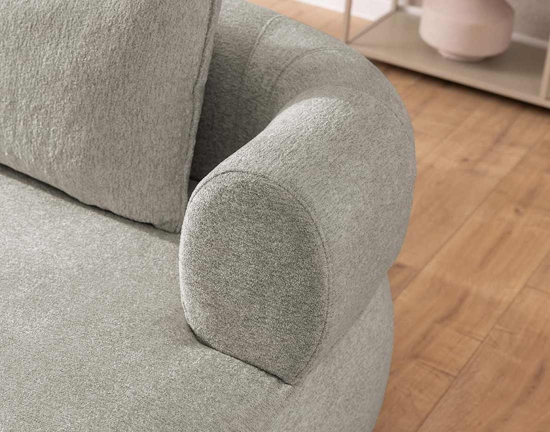 Angela - canapé d'angle droit 4 places en velours texturé