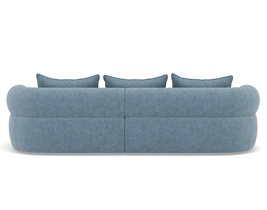 Angela - canapé d'angle droit 4 places en velours texturé