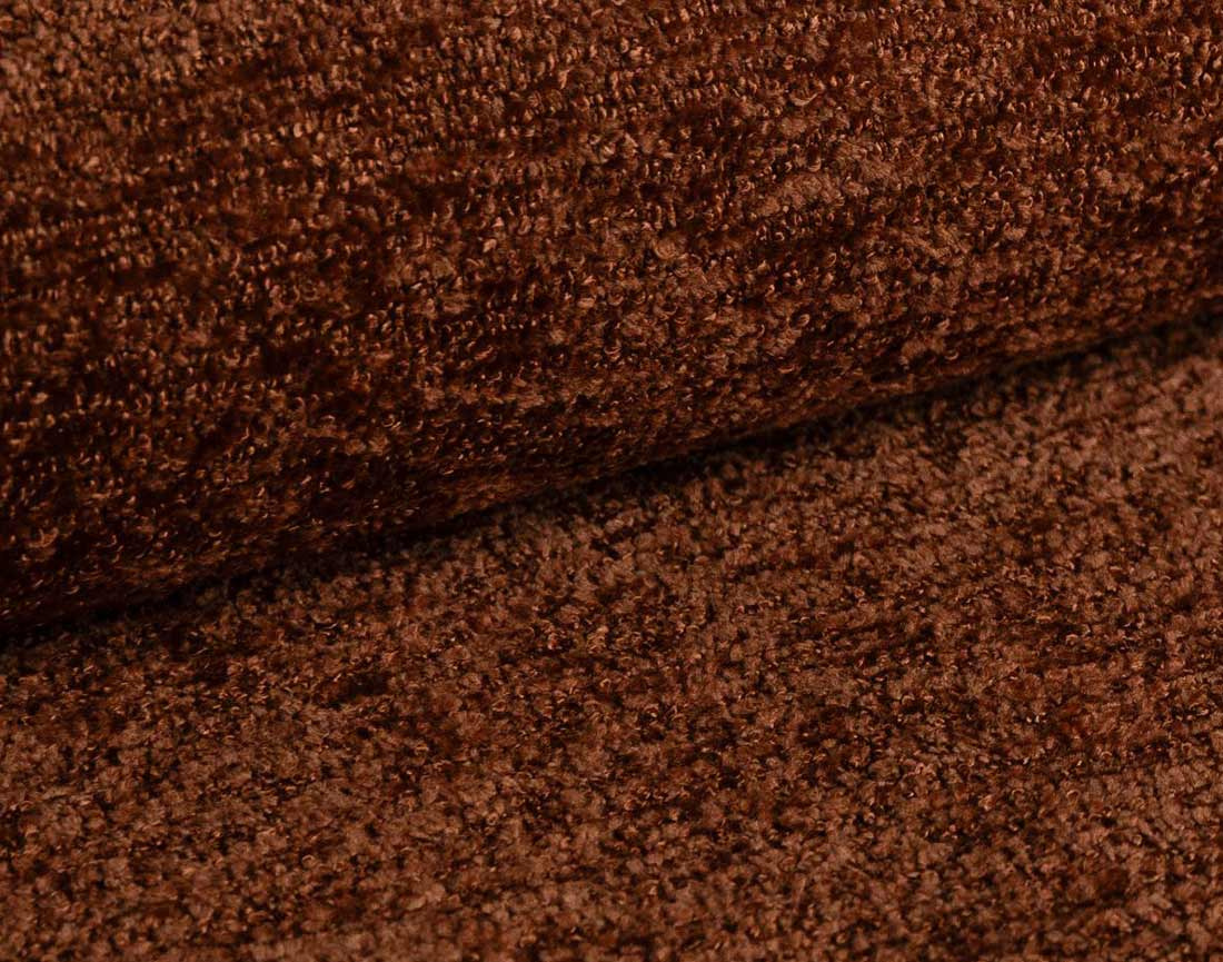 Canapé d'angle gauche 4 places en velours texturé Angela