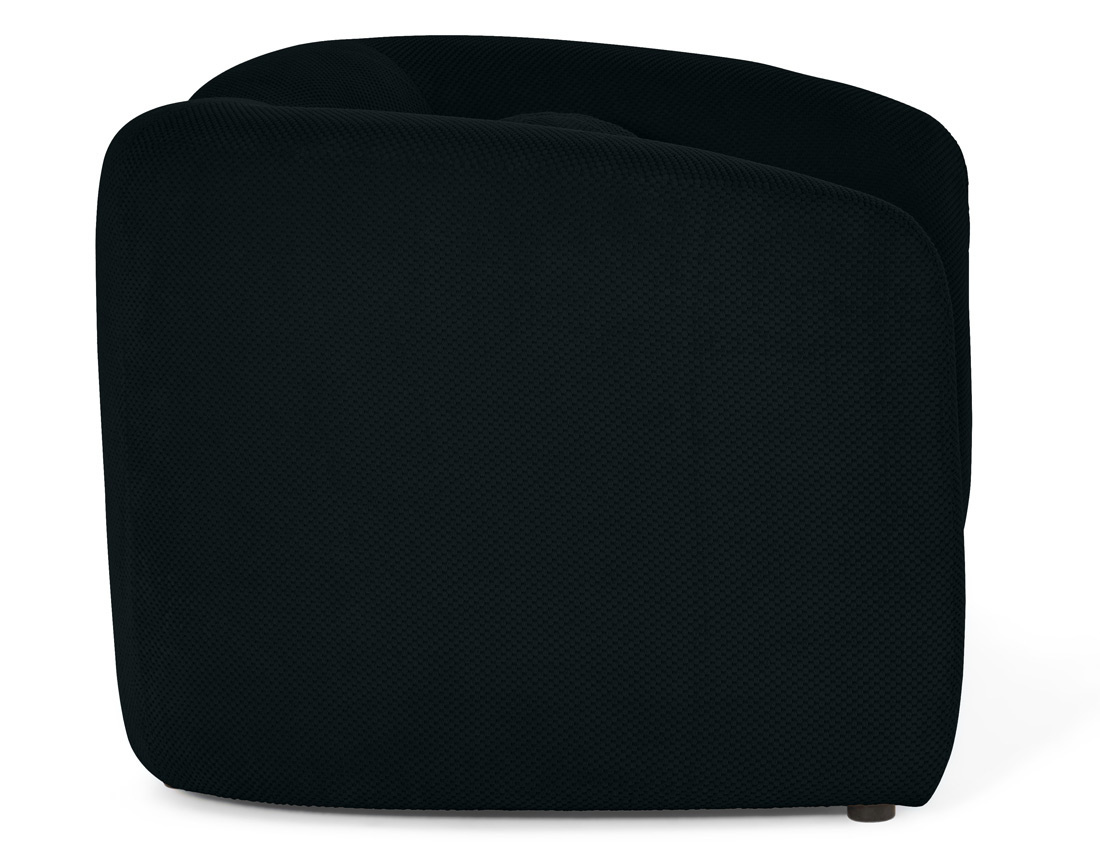 Canapé droit 2 places en velours texturé Charles