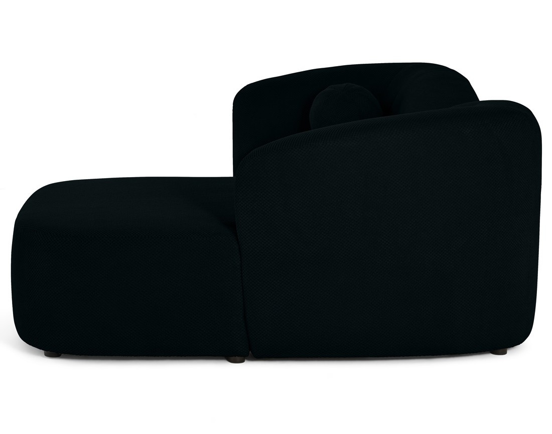 Canapé d'angle droit 4 places en velours texturé Charles