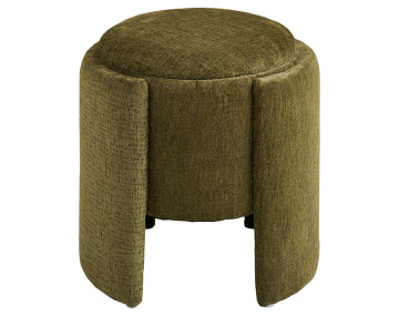 Pouf avec rangement en velours texturé Joe