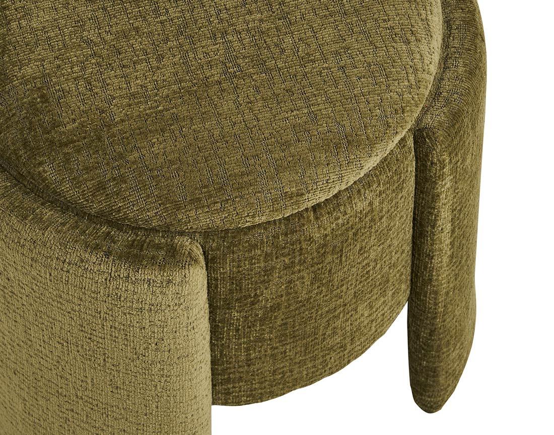 Pouf avec rangement en velours texturé Joe