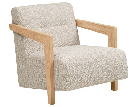Fauteuil en tissu texturé...
