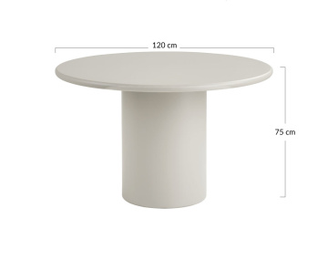 Table à manger ronde en FSC® 100% 4 personnes Joyce