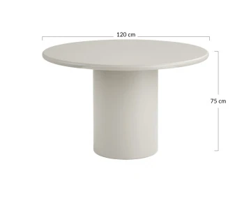 Table à manger ronde en FSC® 100% 4 personnes Joyce