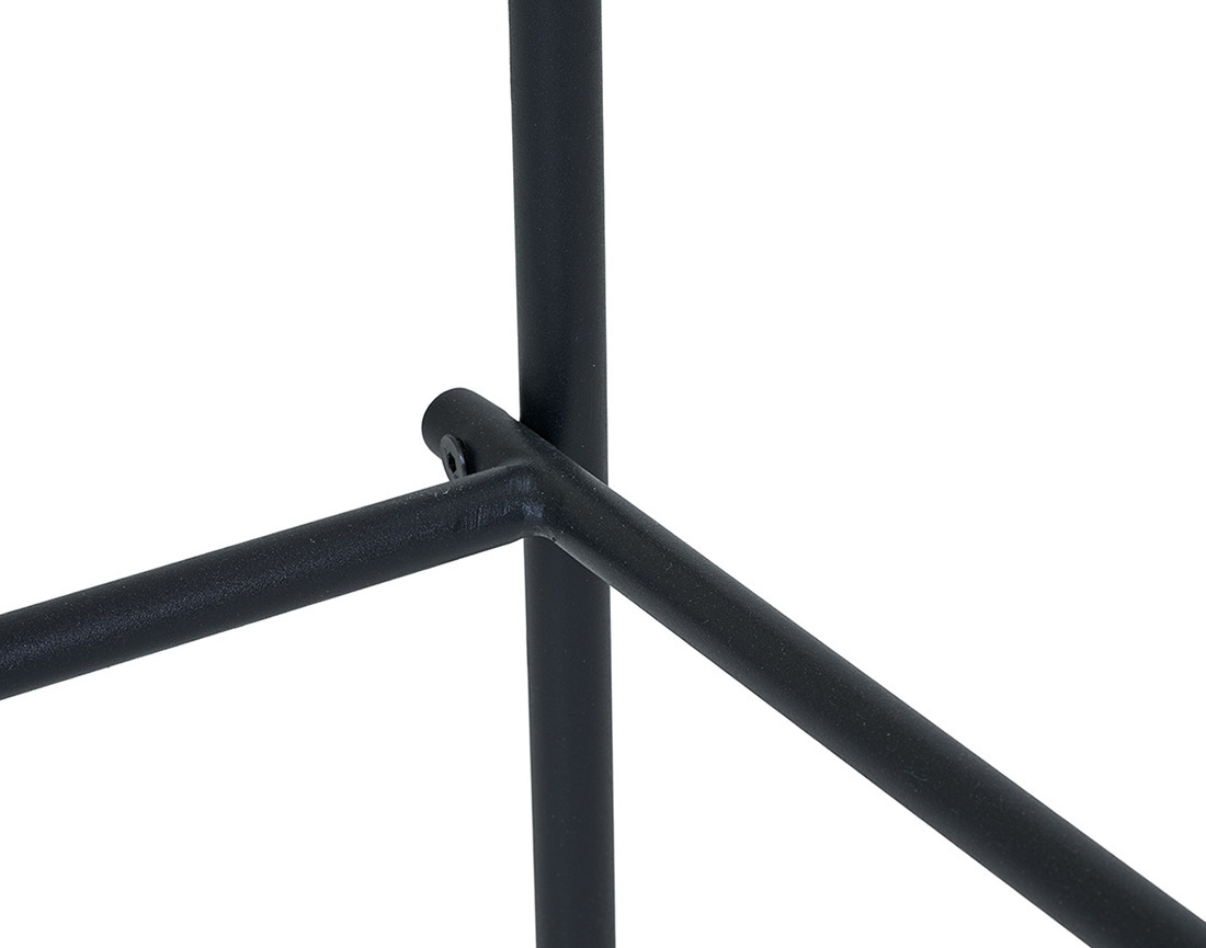 Lot de 2 tabourets en bois de frêne pieds en acier Zoe