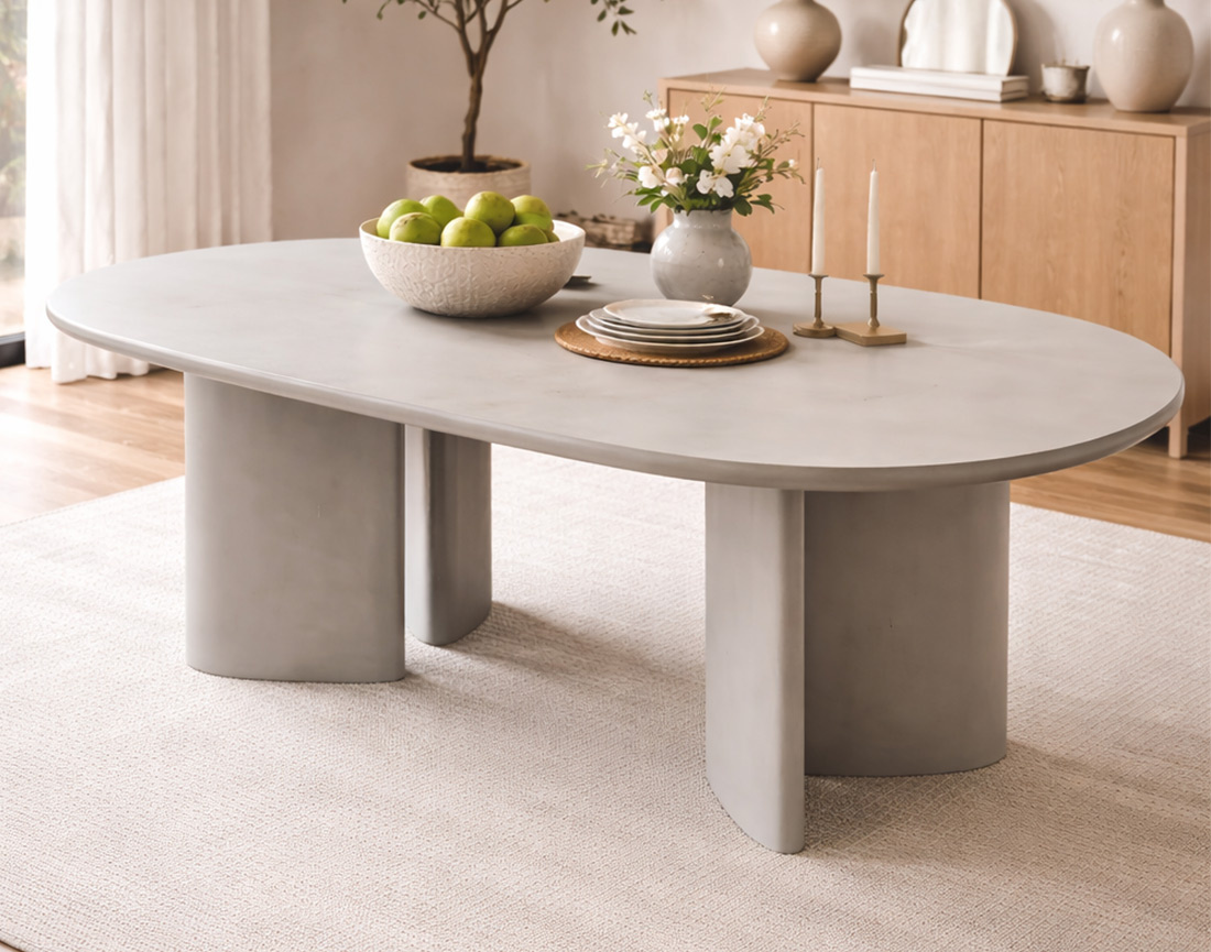 Table à manger en FSC® 100% 6 à 8 personnes Joyce